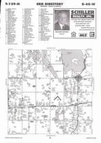 Erie Township, Cotton Lake, Shelley Island, Rochert, Directory Map, Becker County 2006